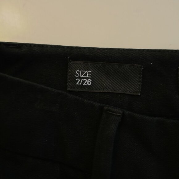Nine West Jeans Dress Pants Trousers Black -2/26-  28 / 32.5 Mid Rise Polyester - Picture 5 of 6